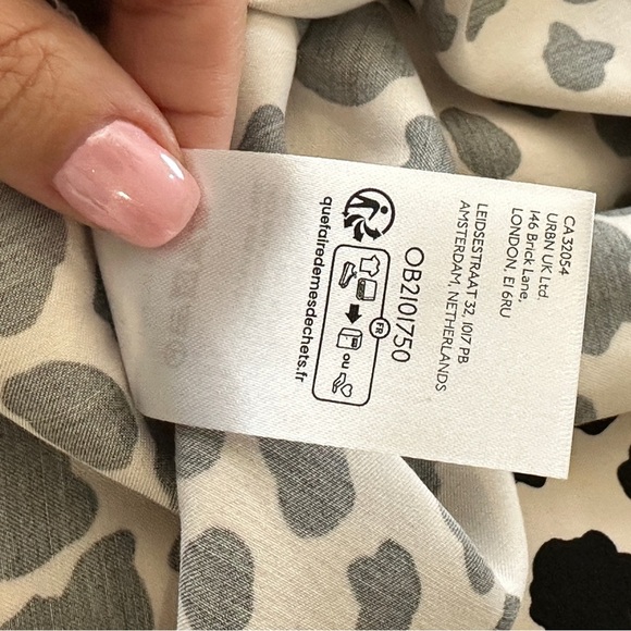 Anthropologie Vintage Y2K Inspired Dalmatian Print Slip Dress Size Medium - Picture 9 of 16